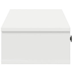 Berkfield Wall Shelf With Drawers White 100X37.5X19 Cm Engineered Wood - thumbnail 5