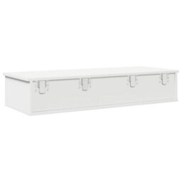 Berkfield Wall Shelf With Drawers White 100X37.5X19 Cm Engineered Wood - thumbnail 6
