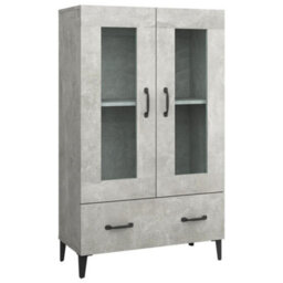 Berkfield Highboard Concrete Grey 70X31X115 Cm Engineered Wood - thumbnail 2