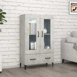 Berkfield Highboard Concrete Grey 70X31X115 Cm Engineered Wood - thumbnail 1