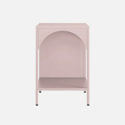 Sweeek - Bedside Table Industrial-Style Steel Soho Pink 35X35X52 Cm - thumbnail 3