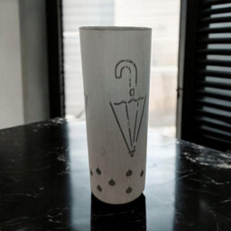 49Cm Cream Metal Umbrella Stand - thumbnail 3