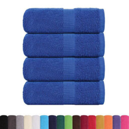 Berkfield Wash Towels 4 Pcs Frogn Blue 30X30 Cm 100% Cotton - thumbnail 2