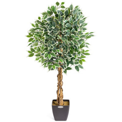 Christow Artificial Variegated Ficus Faux House Plant - image 1