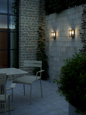 Nordlux Luchy Outdoor Metal Wall Light Weatherproof Black,mains - image 1