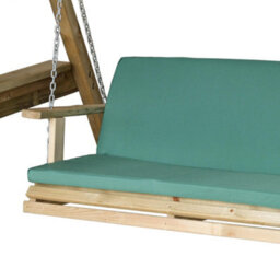 Green 3 Seater Seat Pad With Back By Zest Outdoor Living - thumbnail 2