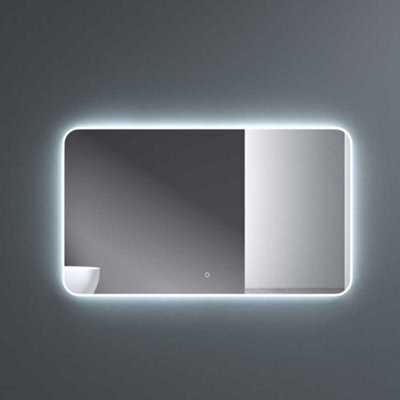 Durovin Bathrooms Wall Mounted Illuminated Led Bathroom Mirror Touch Sensitive Switch And Anti Fog 1200 X 700mm - image 1