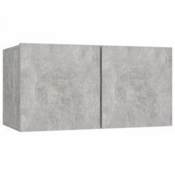 Berkfield 5 Piece Tv Cabinet Set Concrete Grey Engineered Wood - thumbnail 5
