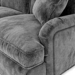 Arthur Charcoal Grey Armchair For Living Room - Fully Assembled By Roseland Furniture - thumbnail 3