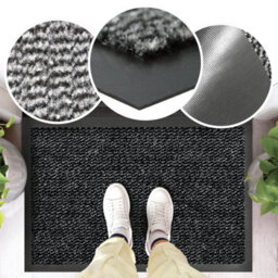 Hometex Solutions Hometex Universal Anti-Slip Entrance Mat - 90 X 150Cm, Storm Grey - thumbnail 6