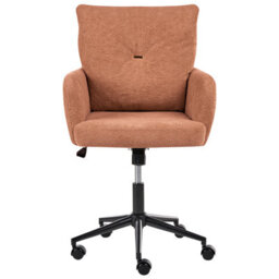Beliani Desk Chair Alpine Fabric Golden Brown - thumbnail 6