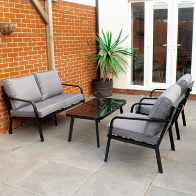 BPS Access Solutions The Camelford Aluminum 4 Piece Outdoor Furniture Set - image 1
