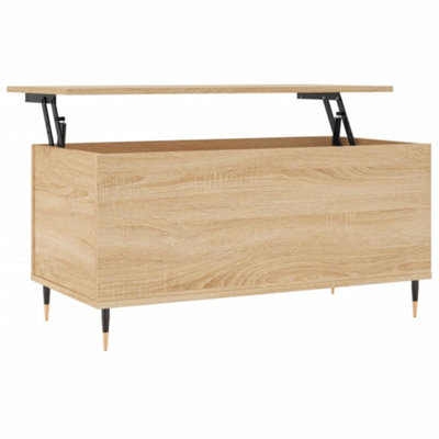 Berkfield Modern Coffee Table Sonoma Oak 90X44.5X45 Cm Engineered Wood - image 1