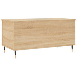 Berkfield Modern Coffee Table Sonoma Oak 90X44.5X45 Cm Engineered Wood - thumbnail 8