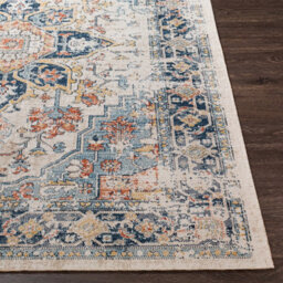 Livabliss Huntington Beach-Vintage Blue Beige Orange In- & Outdoor Rug 200 X 275 Cm Easy Care, Non Shedding - thumbnail 5