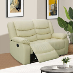Furniture in Fashion Sorreno 3+2 Bonded Leather Recliner Sofa Set In Ivory - thumbnail 5