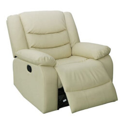 Furniture in Fashion Sorreno 3+2 Bonded Leather Recliner Sofa Set In Ivory - thumbnail 6