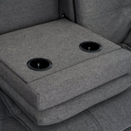 Bravich Soho Click Clack 4-In-1 Convertible 3 Seater Sofa Bed - Dark Grey - thumbnail 7