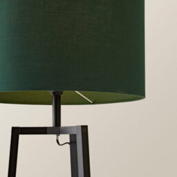 Valuelights Hiru Black 3 Tier Shelf Floor Lamp With Green Drum Shade - thumbnail 5