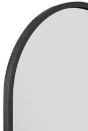 "Mirroroutlet Arcus - Black Metal Framed Arched Leaner / Wall Garden Mirror 55"" X 27.5"" (140Cm X 70Cm)" - thumbnail 6