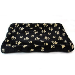 Actiaspet Xxl 48Inch Pawprint Pet Bed Black/tan - thumbnail 2
