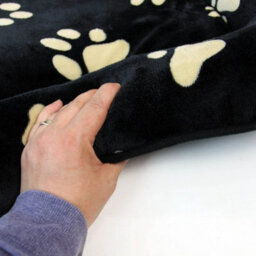 Actiaspet Xxl 48Inch Pawprint Pet Bed Black/tan - thumbnail 5