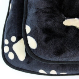 Actiaspet Xxl 48Inch Pawprint Pet Bed Black/tan - thumbnail 3