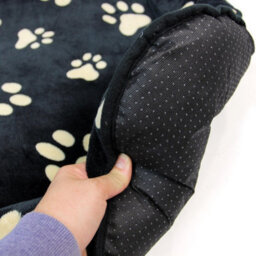 Actiaspet Xxl 48Inch Pawprint Pet Bed Black/tan - thumbnail 6