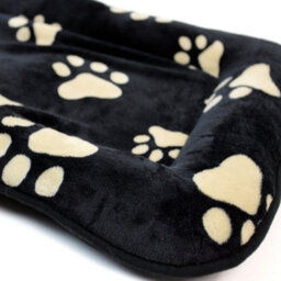 Actiaspet Xxl 48Inch Pawprint Pet Bed Black/tan - thumbnail 4