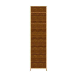 Living And Home 6-Tier Wood Color Moso Bamboo Open Bookcase - thumbnail 4