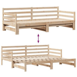Berkfield Daybed With Trundle And Drawers Without Mattress 90X200 Cm - thumbnail 9