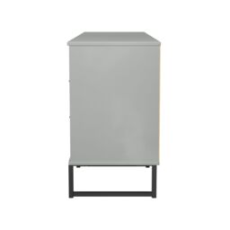 Ancona Ready Assembled Matt Dusk Grey 6 Drawer Sideboard (H)683mm (W)1537mm (D)397mm - thumbnail 4