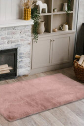 The Rugs Luxury Soft Feel Faux Fur In Pink - thumbnail 6