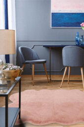 The Rugs Luxury Soft Feel Faux Fur In Pink - thumbnail 4