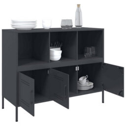 Vidaxl Sideboard Anthracite 100.5X39X79 Cm Steel - thumbnail 5