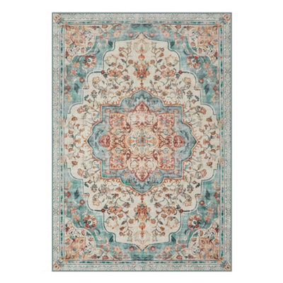 Songmics Home Area Rug,non-Slip Carpet, Traditional Vintage Style,for Living Room, Kitchen, Dining Room, Machine Washable - image 1
