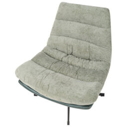Beliani Swivel Armchair Tovik With Footstool Chenille Light Green - thumbnail 7