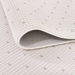 The Rugs Carmel Cream/grey Dots Area Rug And Runner Non Shedding, Stain Resistant, Soft - thumbnail 3