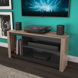"Avf Calibre Alto 1.2M Tv Stand With Vertical Storage, For Tvs Up To 60"" - Rustic Sawn Oak" - thumbnail 8