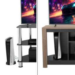 "Avf Calibre Alto 1.2M Tv Stand With Vertical Storage, For Tvs Up To 60"" - Rustic Sawn Oak" - thumbnail 7