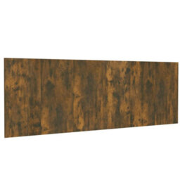 Vidaxl Wall Headboard Smoked Oak 240X1.5X80 Cm Engineered Wood - thumbnail 2