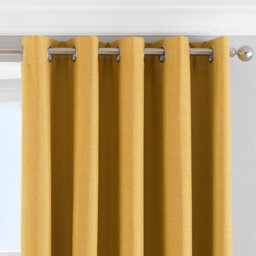 Riva Home Thermal Blackout Eyelet Curtain Pair Ochre (W)229Cm X (D)137Cm - thumbnail 2
