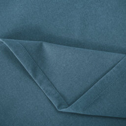 Happy Homewares Sea Blue Linen Style Blackout Eyelet Curtains - 46 X 63 Inch - 2 Panel - thumbnail 3