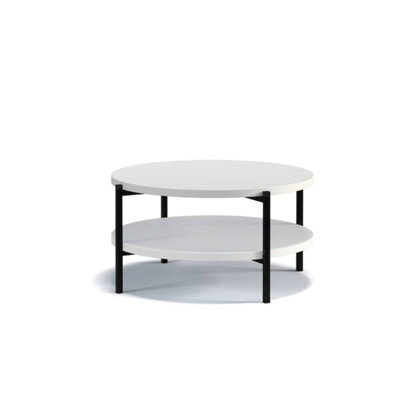 Arte Sigma B Coffee Table In White Matt - Compact Style And Unmatched Stability - W840mm X H430mm X D840mm - image 1