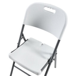 Beliani Set Of 2 Garden Chairs Cugnoli Folding White - thumbnail 8