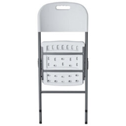 Beliani Set Of 2 Garden Chairs Cugnoli Folding White - thumbnail 7