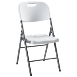 Beliani Set Of 2 Garden Chairs Cugnoli Folding White - thumbnail 4