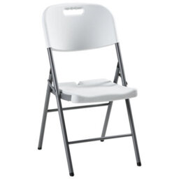 Beliani Set Of 2 Garden Chairs Cugnoli Folding White - thumbnail 4