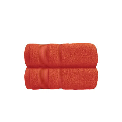 Allure Bath Fashions Luxury Zero Twist Egyptian Cotton Hand Towels Pack Of 2 - Terracotta - image 1