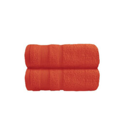 Allure Bath Fashions Luxury Zero Twist Egyptian Cotton Hand Towels Pack Of 2 - Terracotta